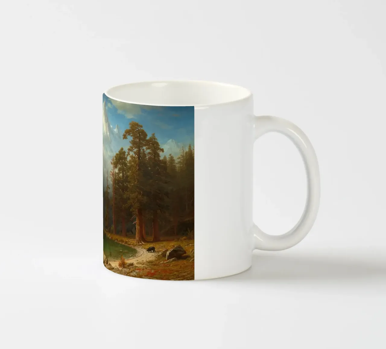 Albert Bierstadt - Monte Corcoran tazza in ceramica da Timeless Artworks