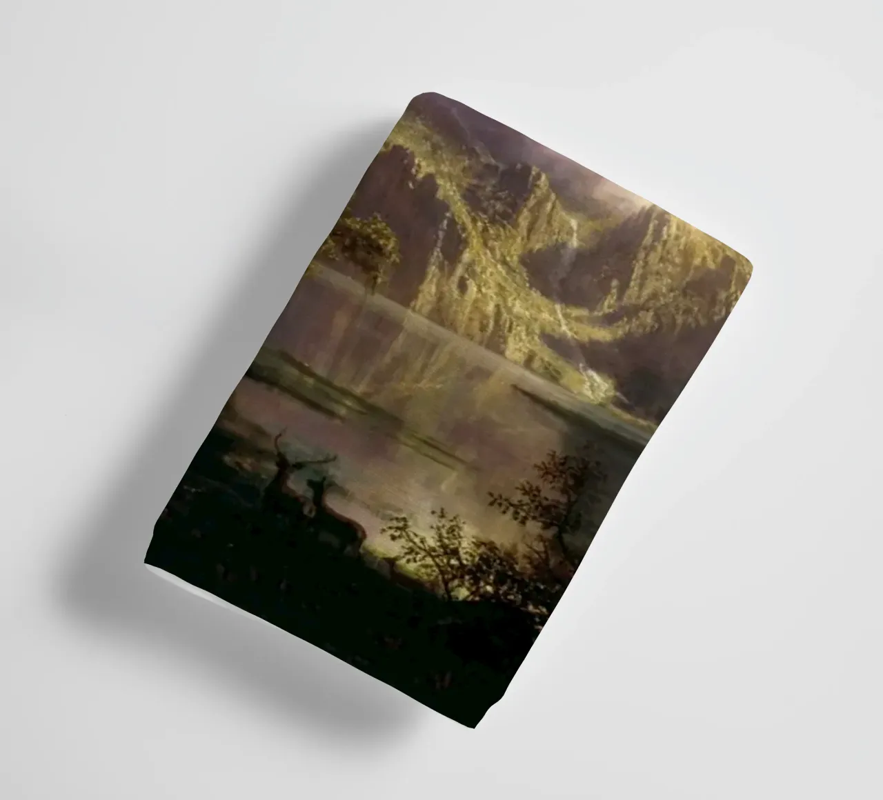 Albert Bierstadt - Rocky Mountain Landscape towel by Timeless Artworks