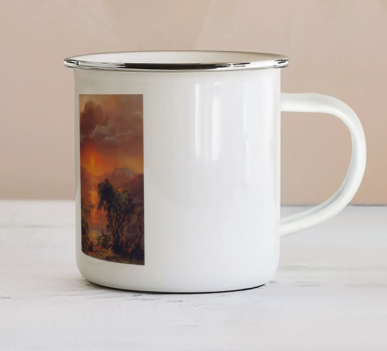 Chiesa di Frederic Edwin - Cotopaxi tazza in smalto da Timeless Artworks