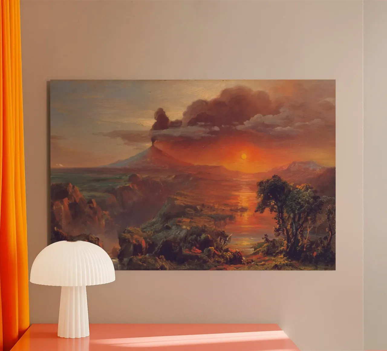 Chiesa di Frederic Edwin - Cotopaxi alluminio dibond da Timeless Artworks