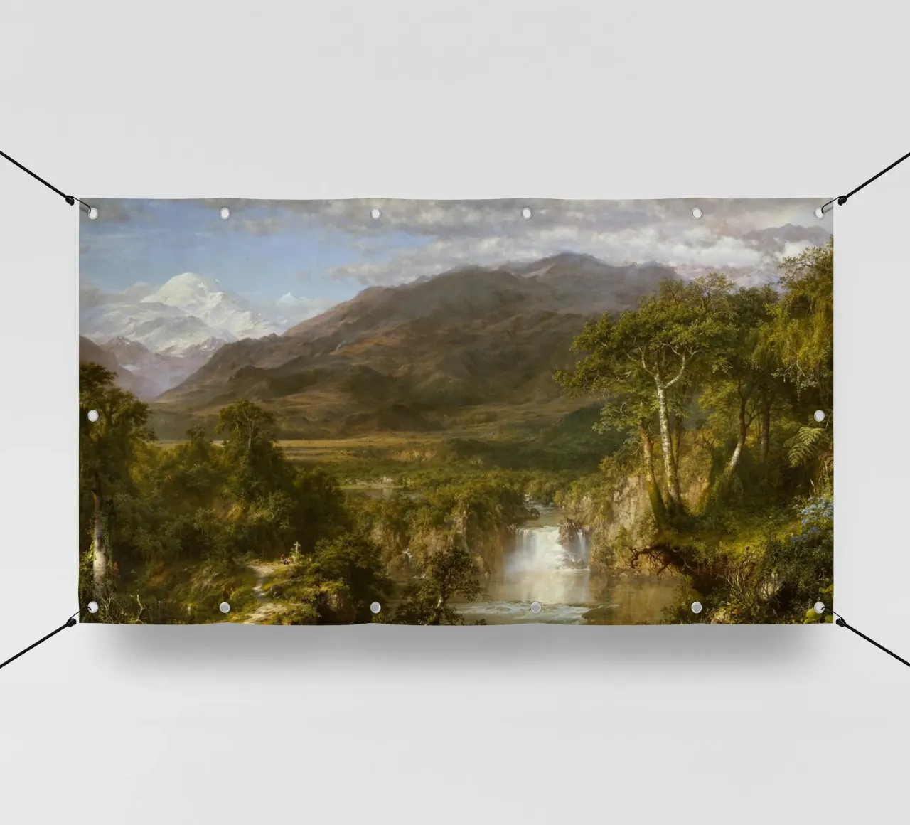 Frederic Edwin Church - Il cuore delle Ande telo in pvc da Timeless Artworks