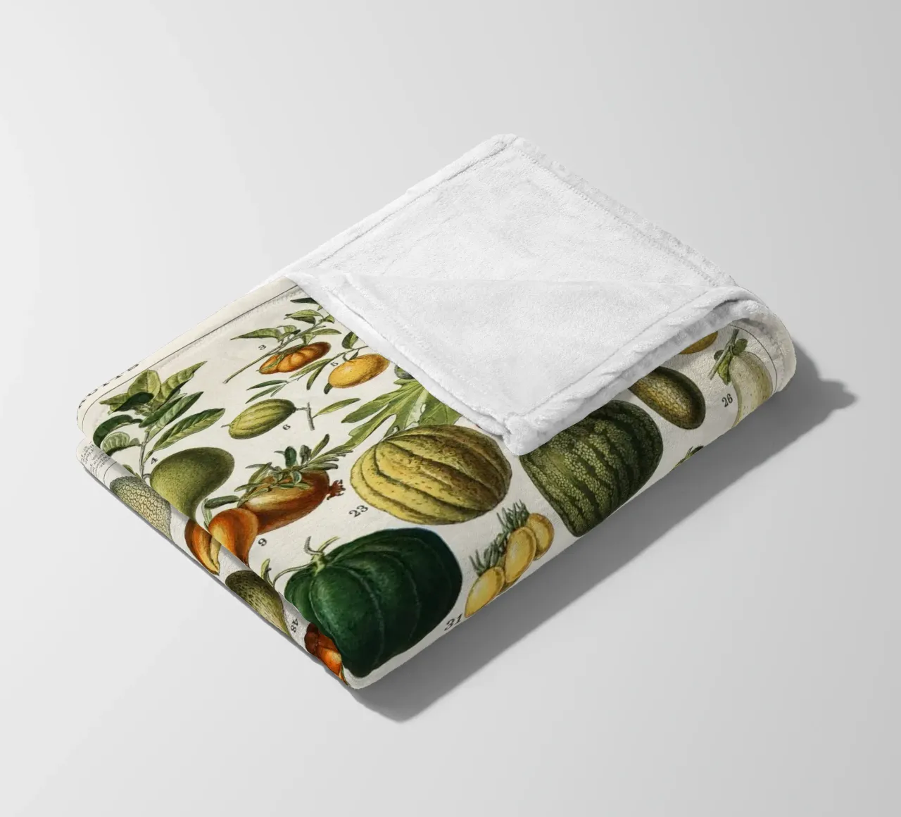 fruits and vegetables coperta in pile da vintageshop