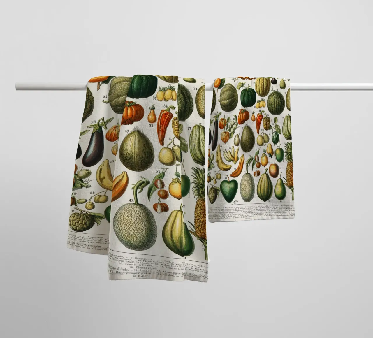 fruits and vegetables asciugamano da bagno da vintageshop