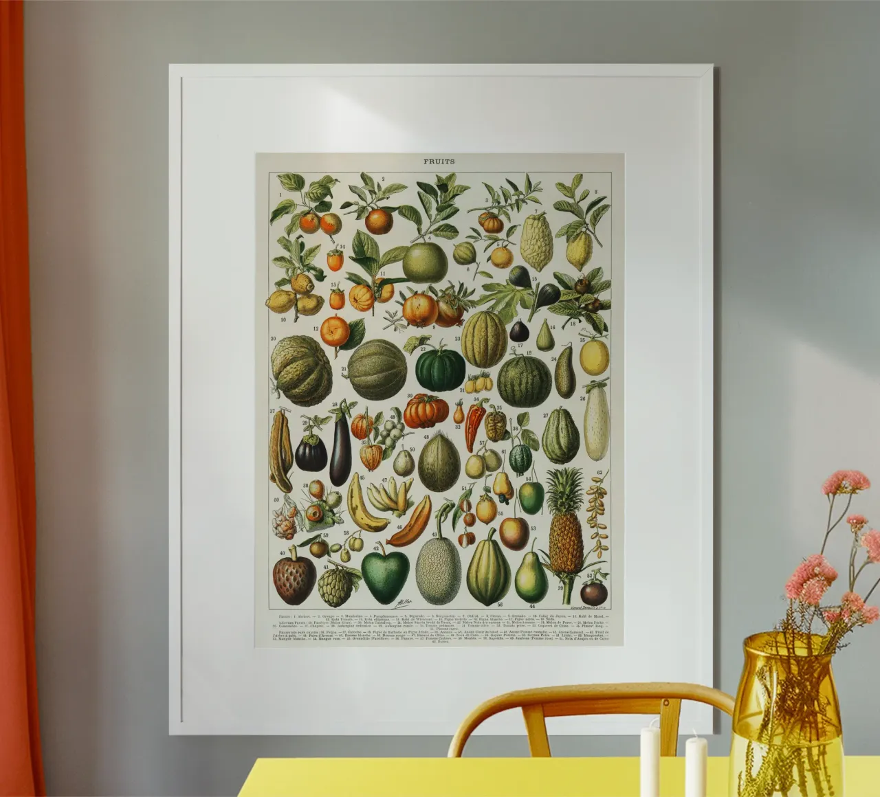 fruits and vegetables carta hahnemühle da vintageshop