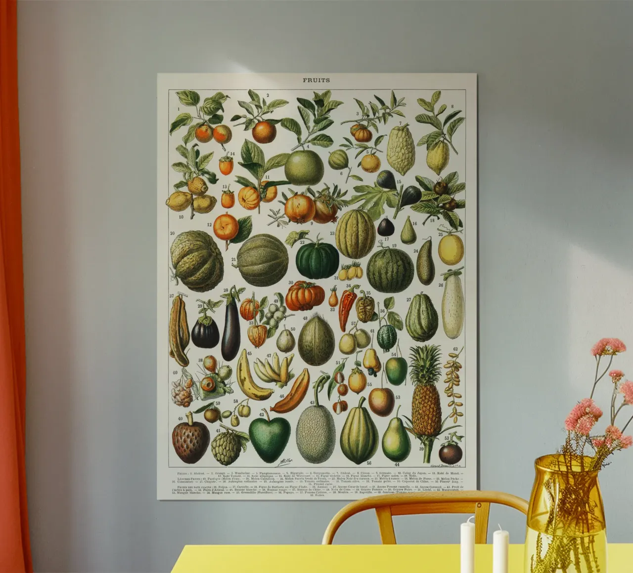 fruits and vegetables carta hahnemühle da vintageshop