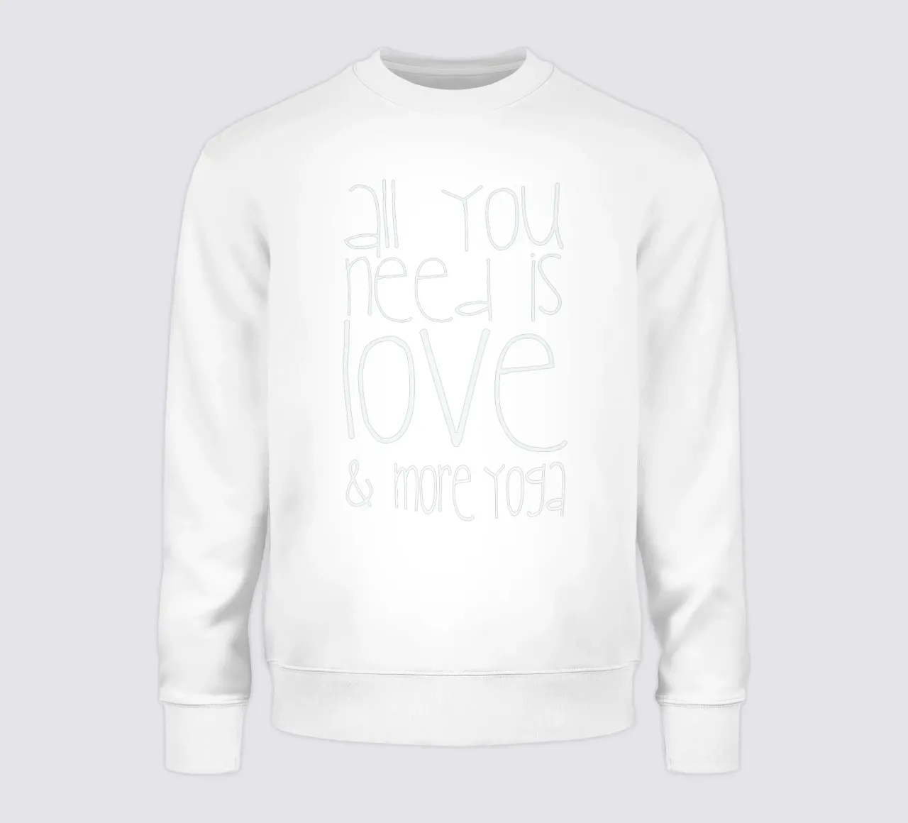 All You Need Is Love & Yoga felpa da Monika Strigel