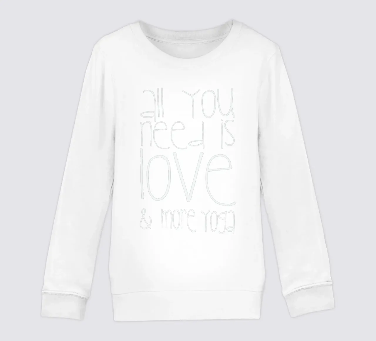 All You Need Is Love & Yoga felpa bambino da Monika Strigel