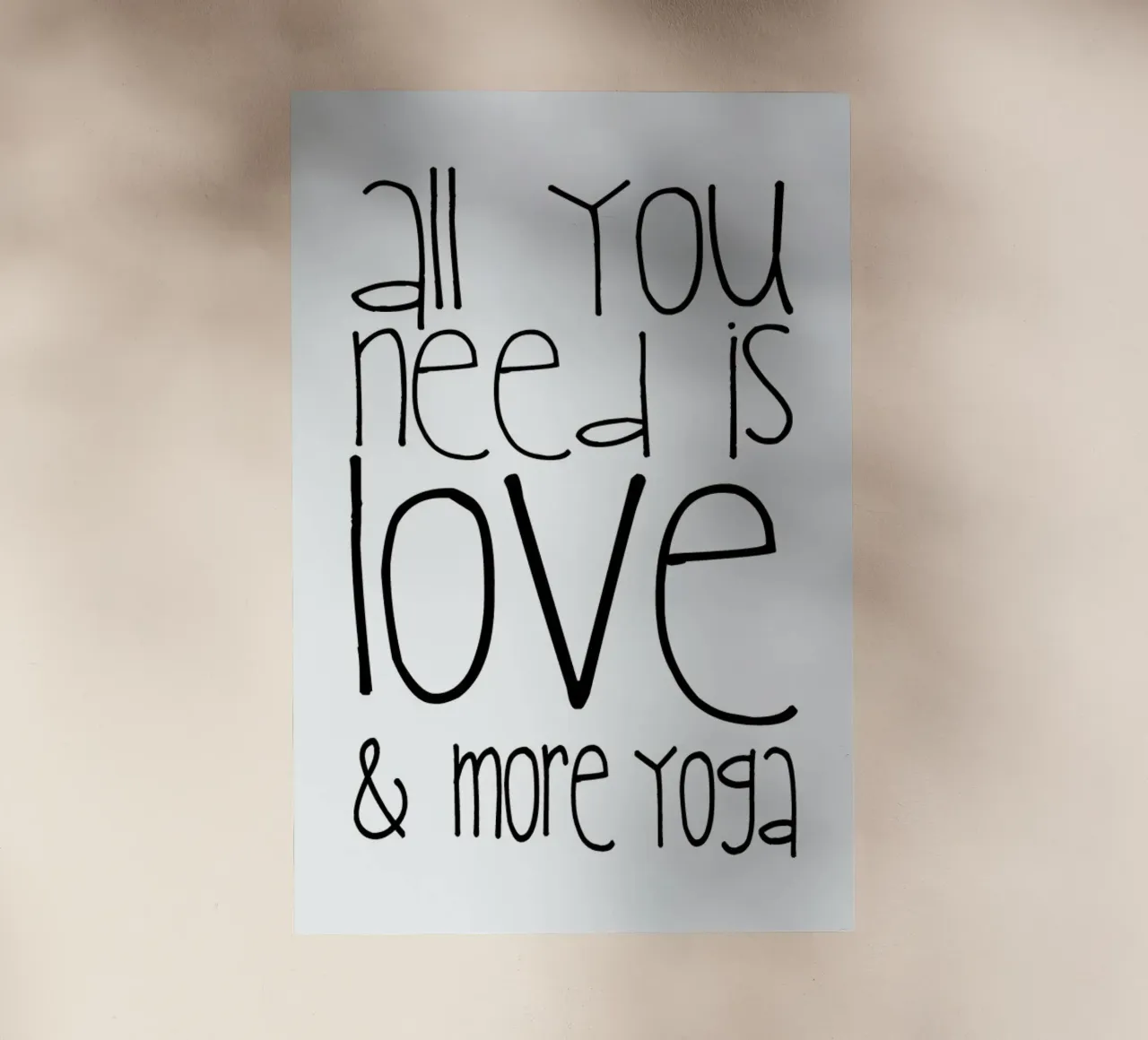 All You Need Is Love & Yoga pellicola backlit da Monika Strigel