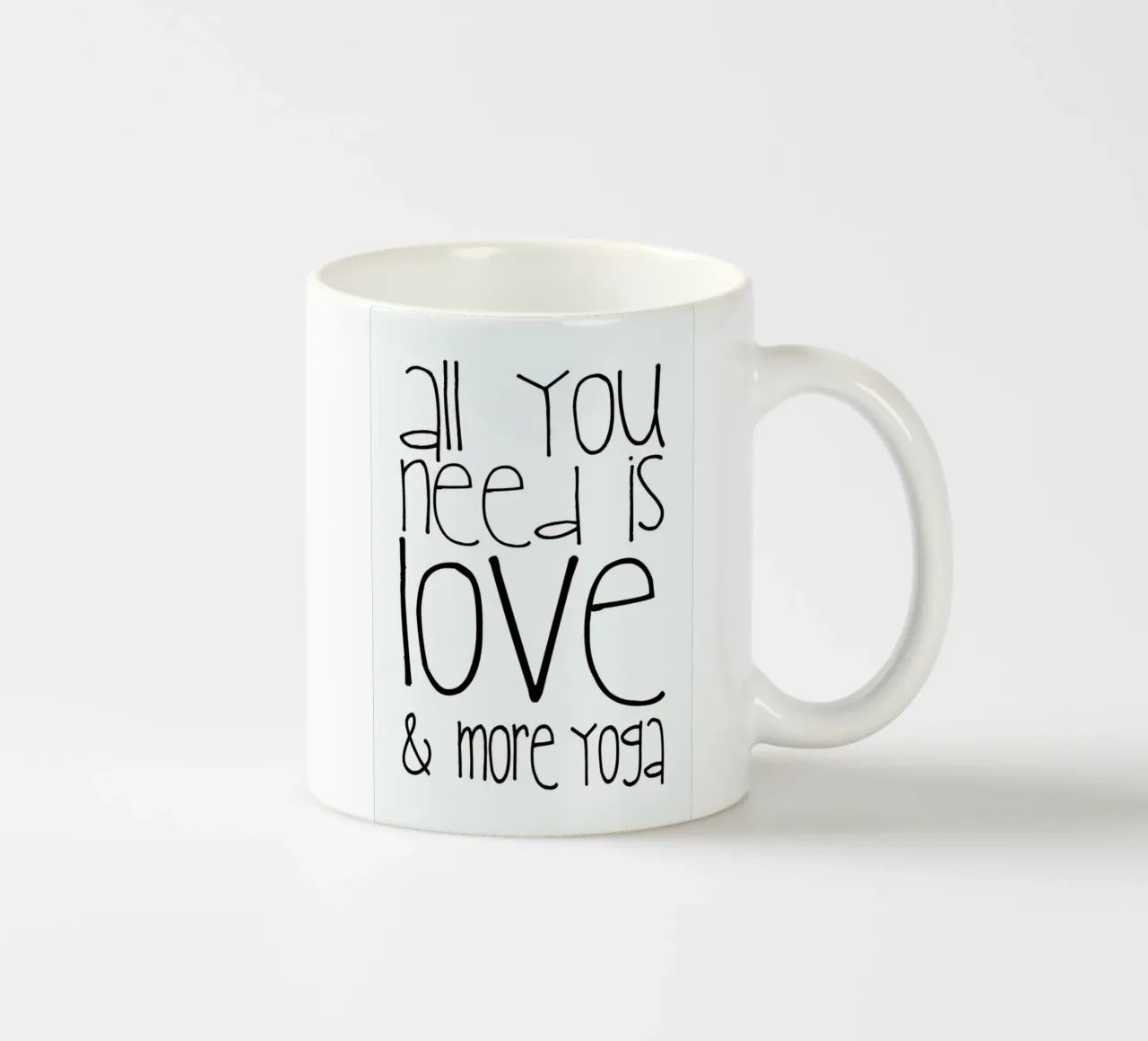 All You Need Is Love & Yoga tazza in ceramica da Monika Strigel