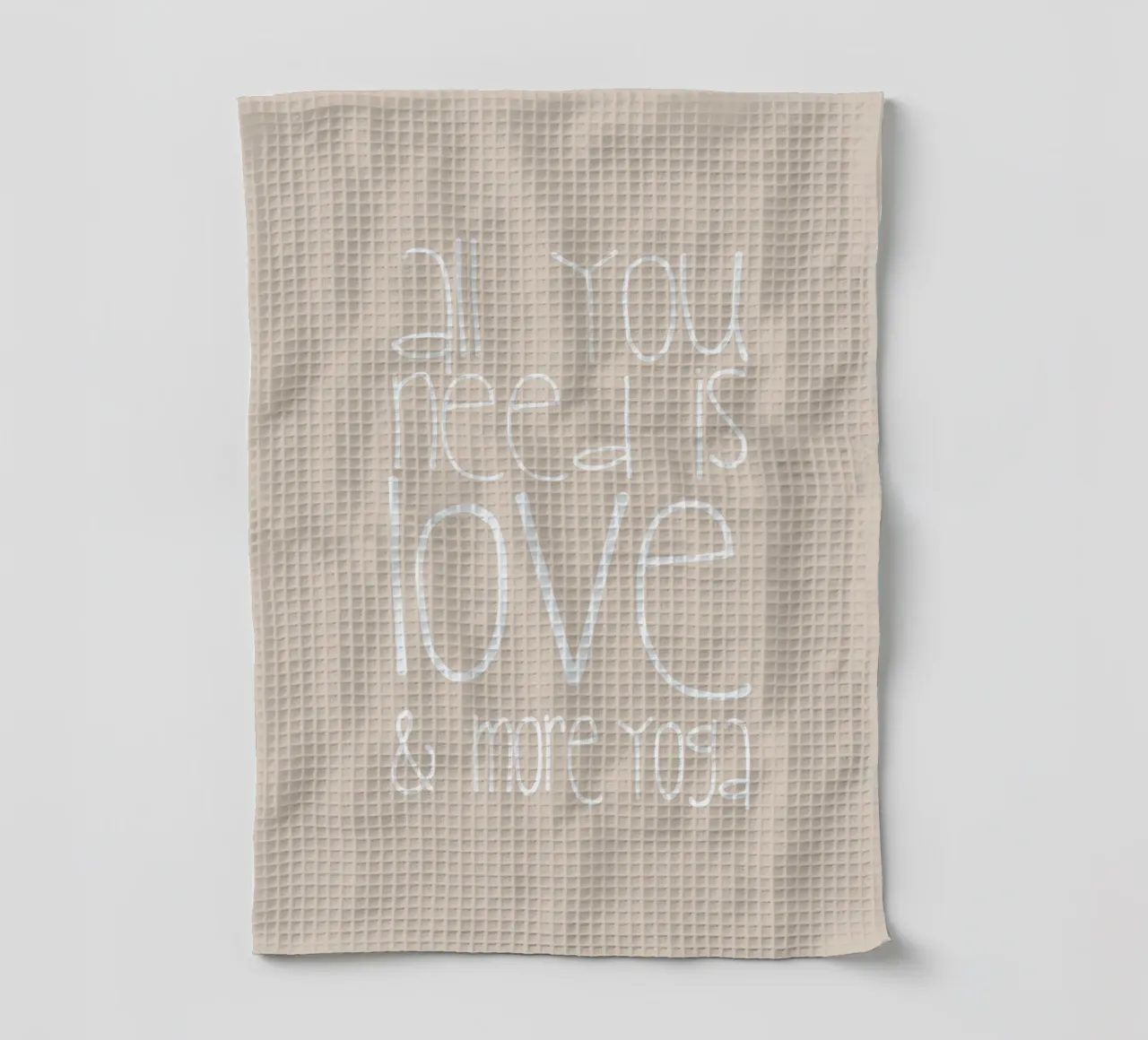 All You Need Is Love & Yoga canovaccio da cucina da Monika Strigel