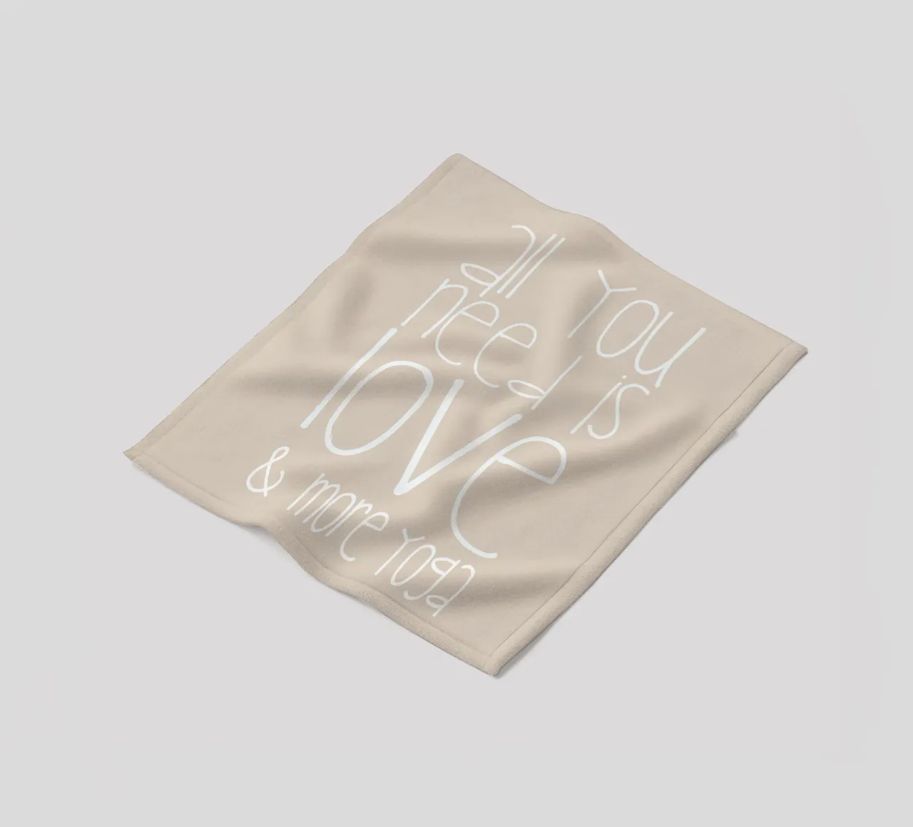All You Need Is Love & Yoga coperta in pile da Monika Strigel