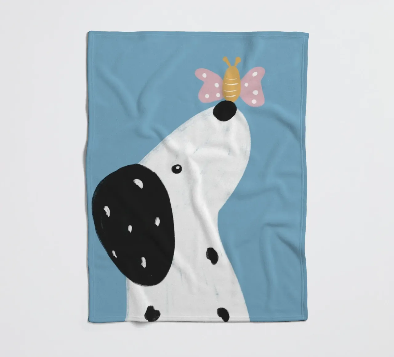Dalmatiner und Schmetterling coperta in pile da BAINAI KIDS