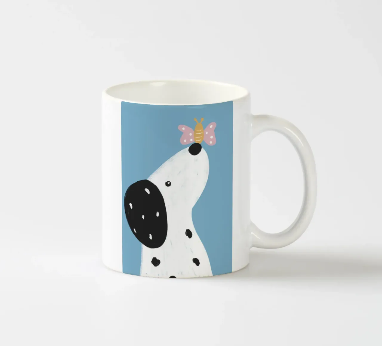 Dalmatiner und Schmetterling tazza in ceramica da BAINAI KIDS