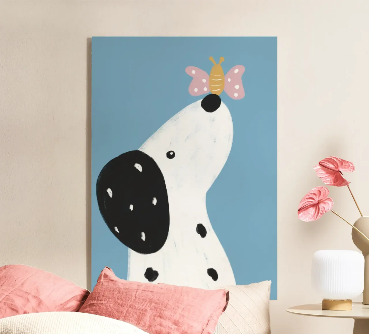 Dalmatiner und Schmetterling acrylic glass by BAINAI KIDS