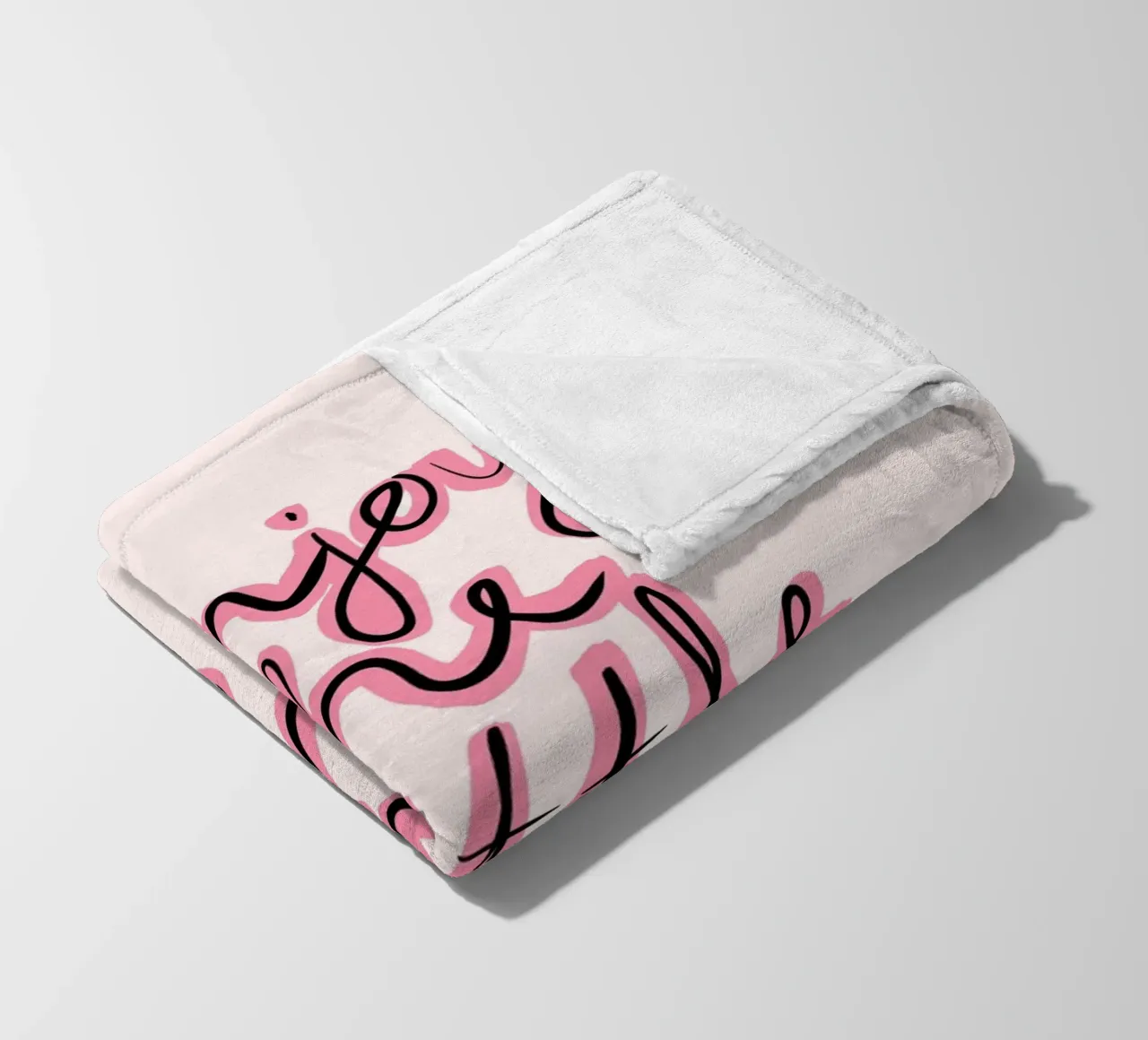 Enjoy little things rosa coperta in pile da BAINAI QUOTES