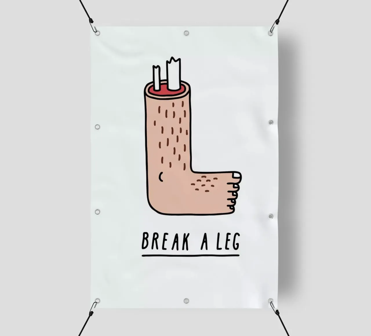 Break a Leg telo in pvc da Jaco Haasbroek