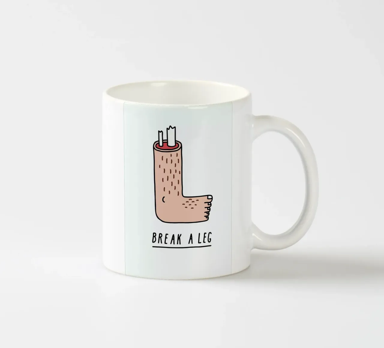 Break a Leg tazza in ceramica da Jaco Haasbroek