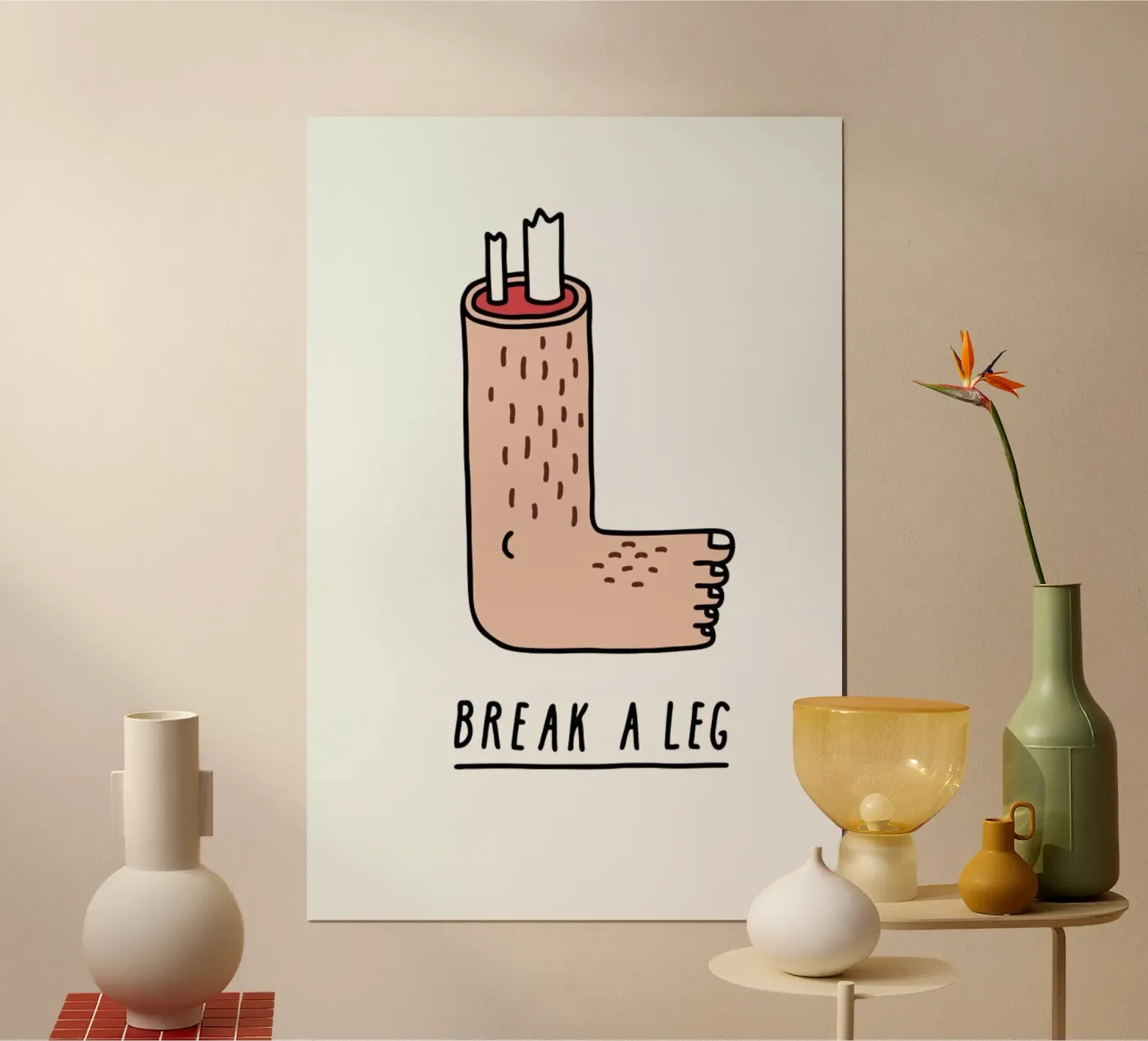 Break a Leg poster da Jaco Haasbroek