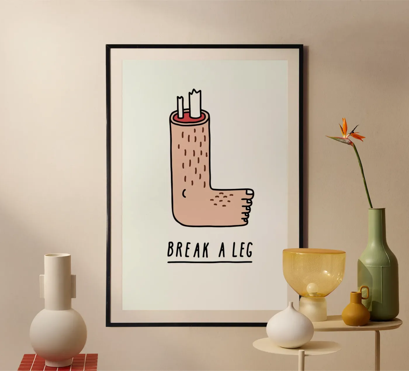 Break a Leg poster da Jaco Haasbroek