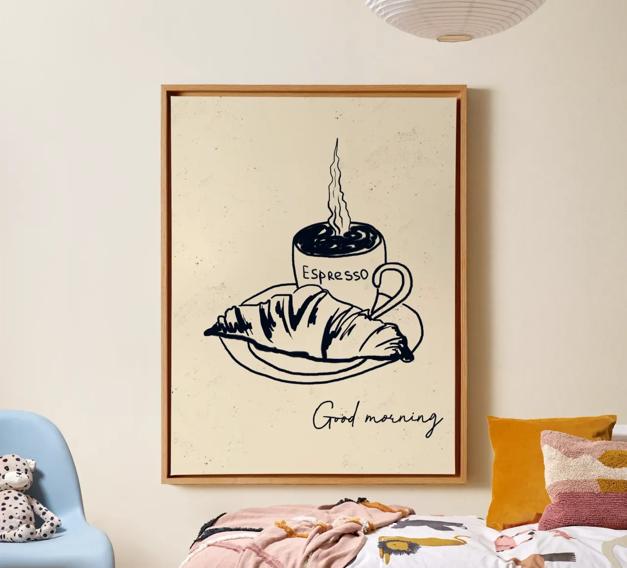 A Perfect Start canvas met Baklijst van Indigo Rain