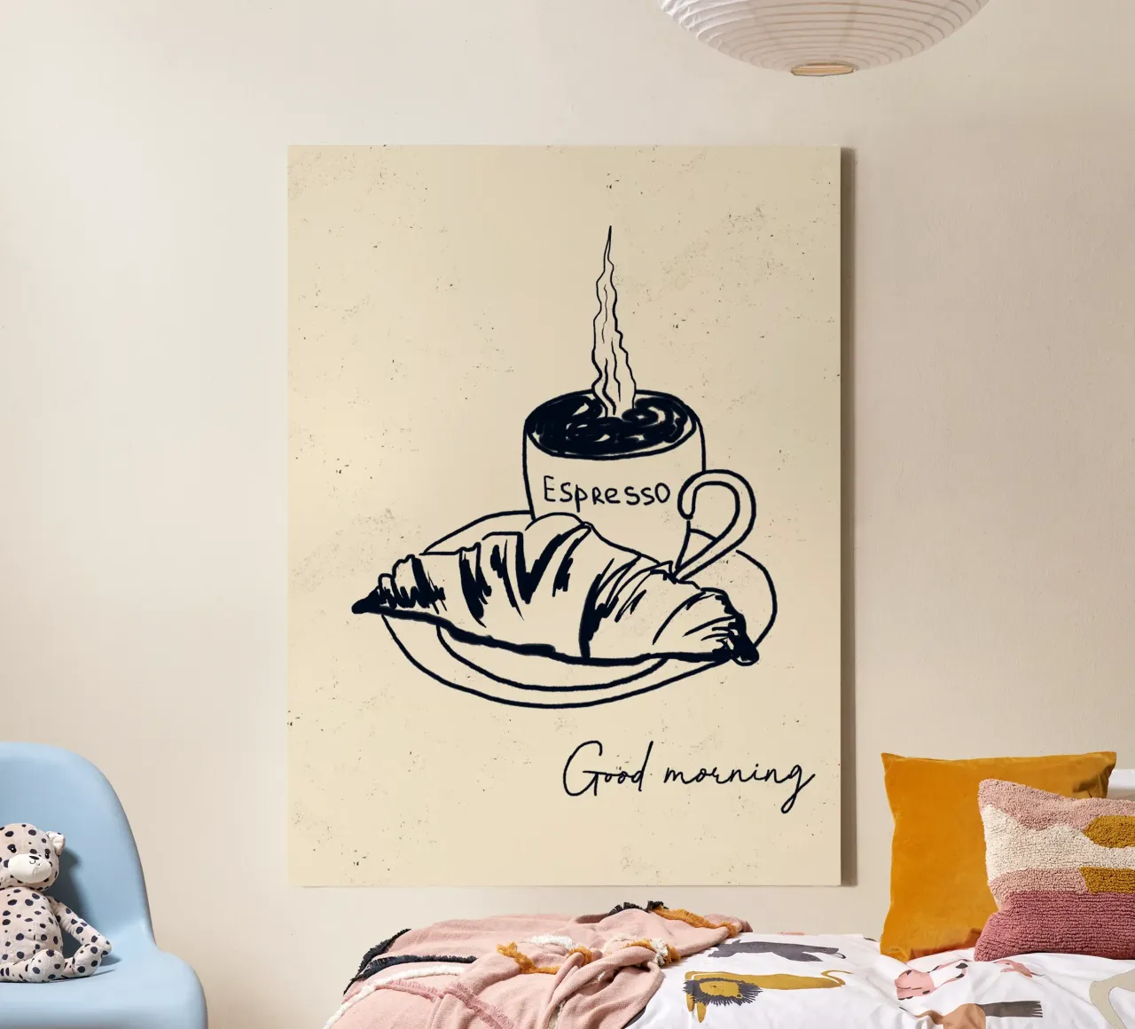 A Perfect Start canvas met Baklijst van Indigo Rain