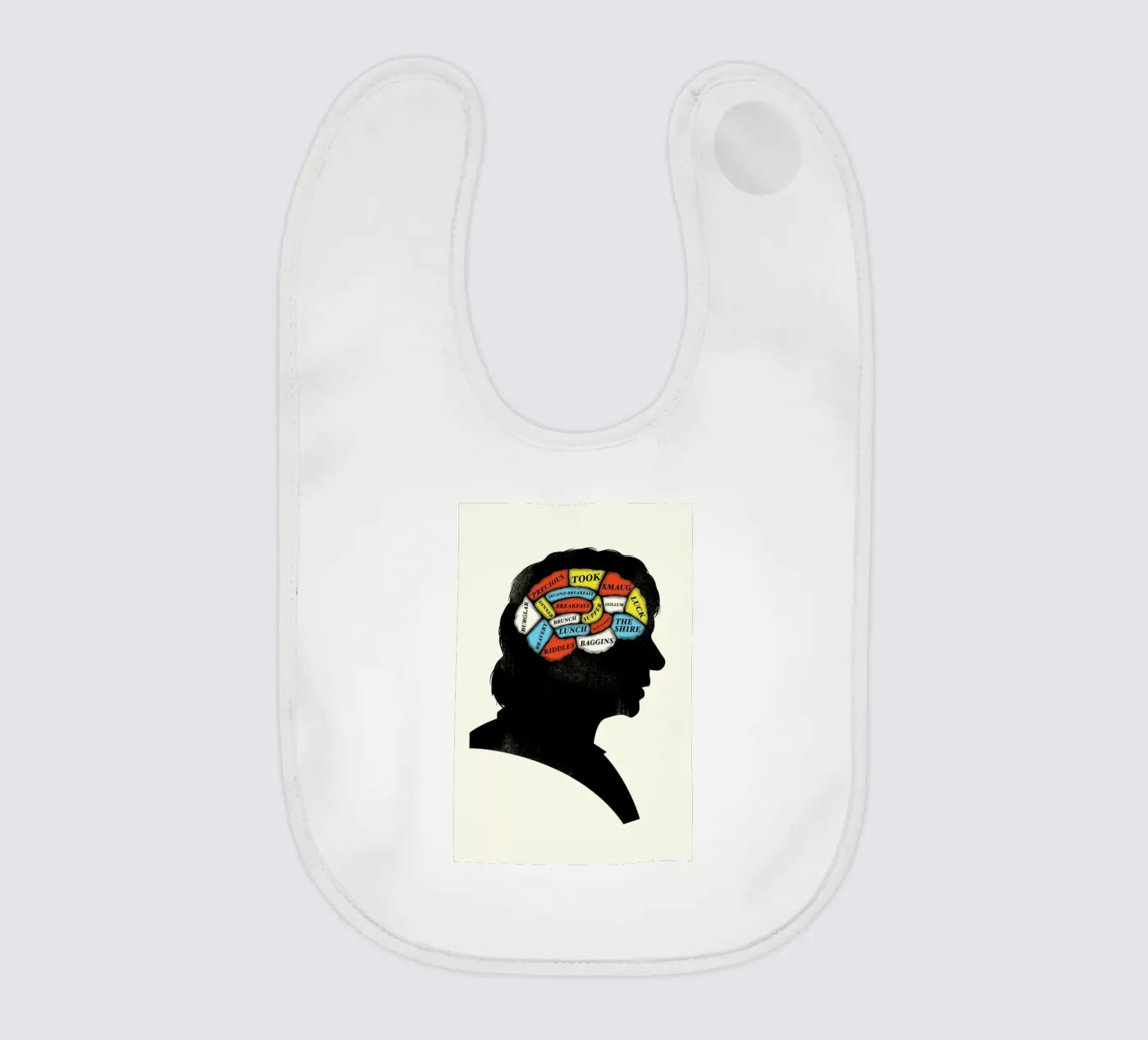 Baggins baby bib by Chris Wharton