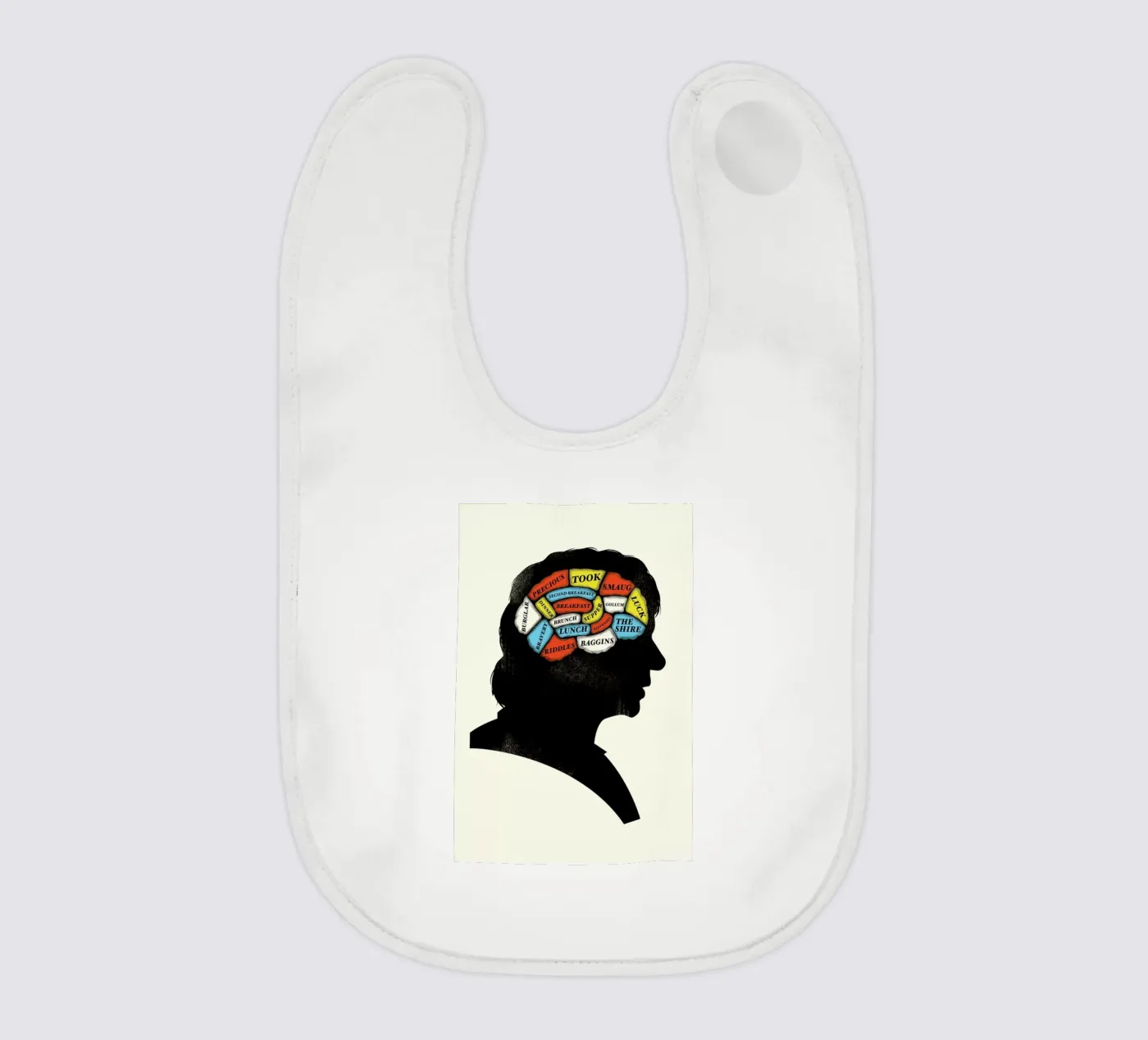Baggins baby bib by Chris Wharton
