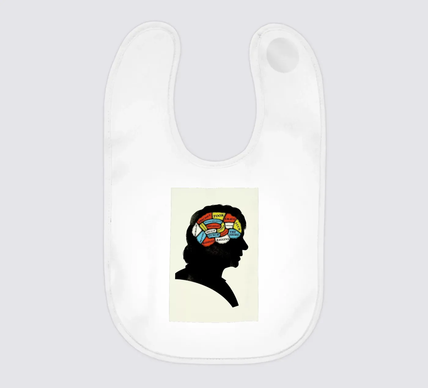 Baggins baby bib by Chris Wharton
