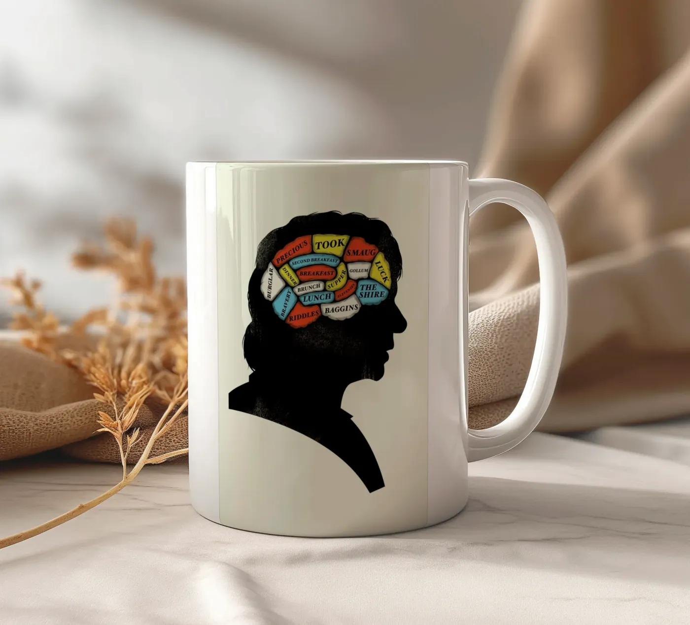 Baggins ceramic mug by Chris Wharton