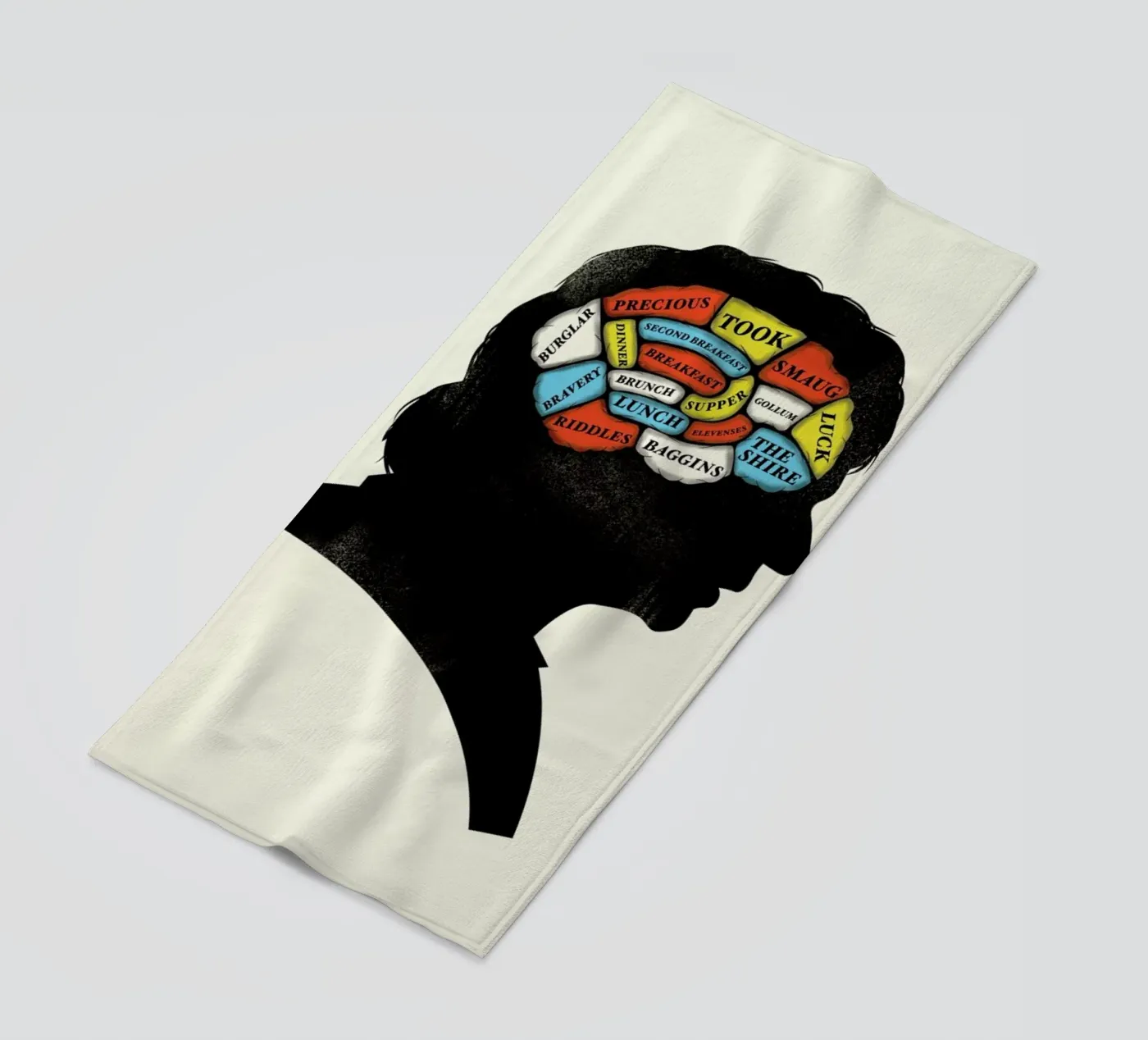 Baggins beach towel by Chris Wharton