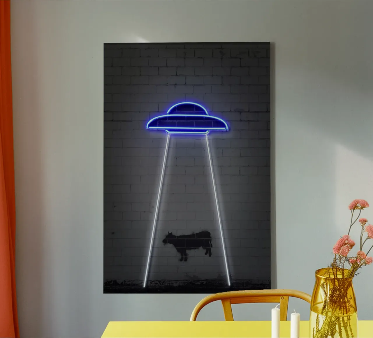 Ufo canvas met Baklijst van Octavian