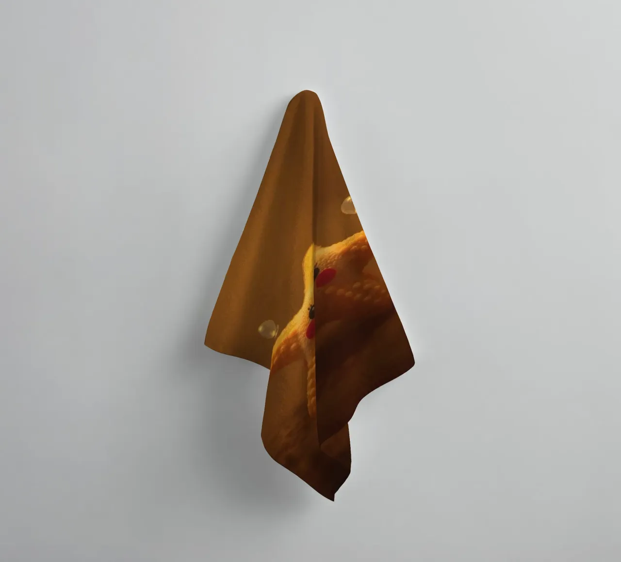 starfish with a smiling face and bubbles in a warm water towel by DesignDoodle