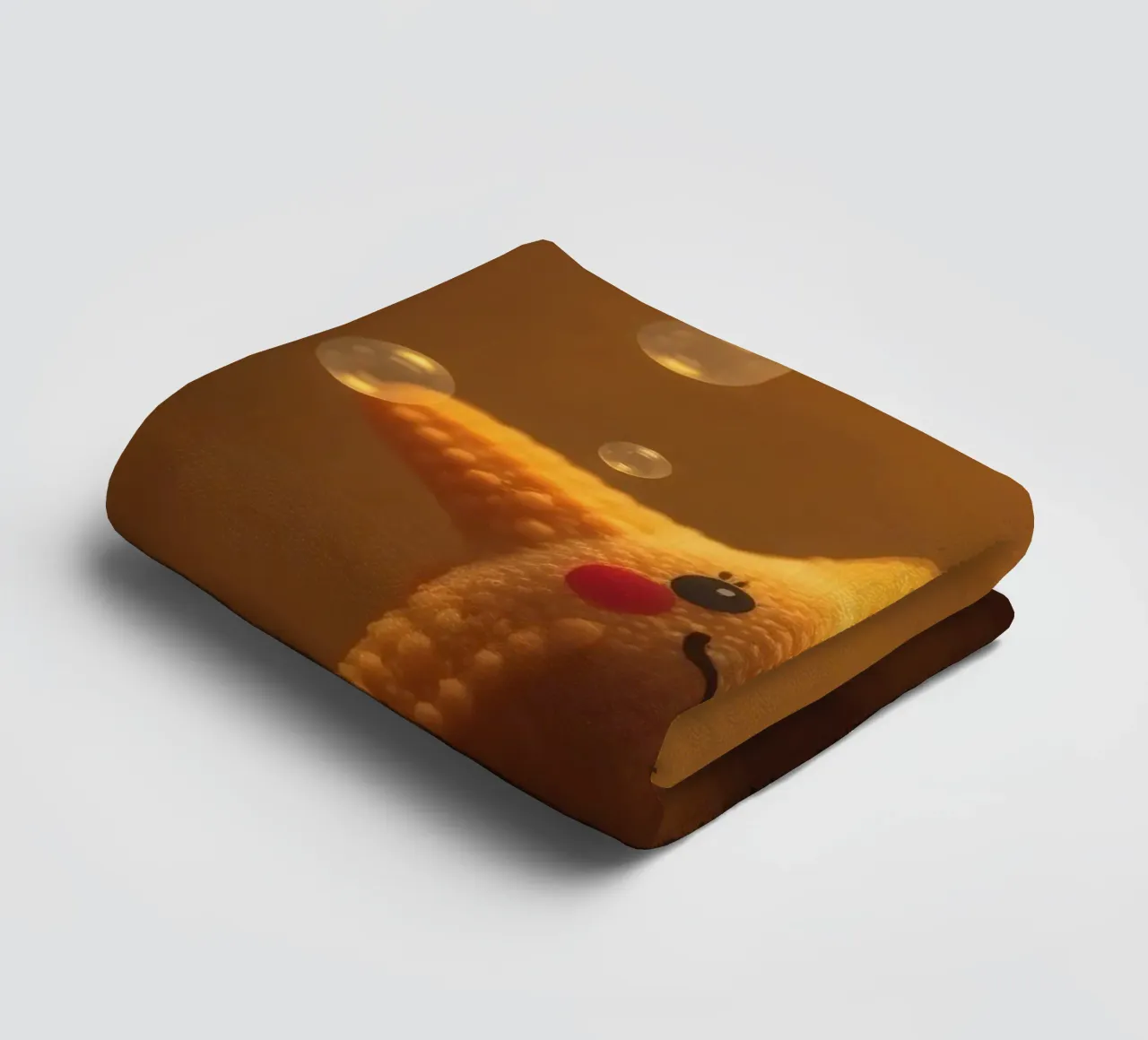 starfish with a smiling face and bubbles in a warm water towel by DesignDoodle