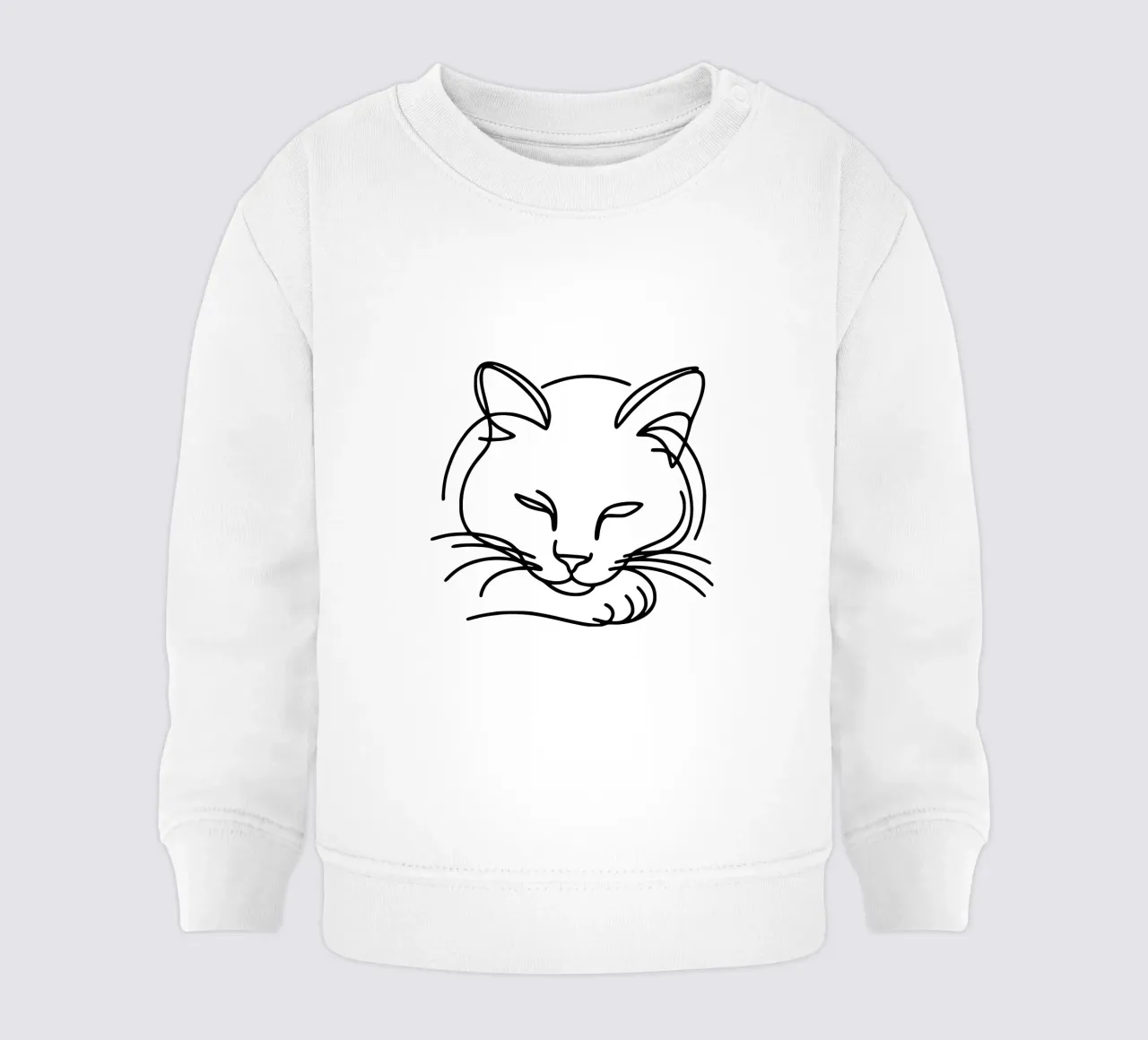 Cool Cat - Il gatto rilassato felpa neonato da Bold & Simple