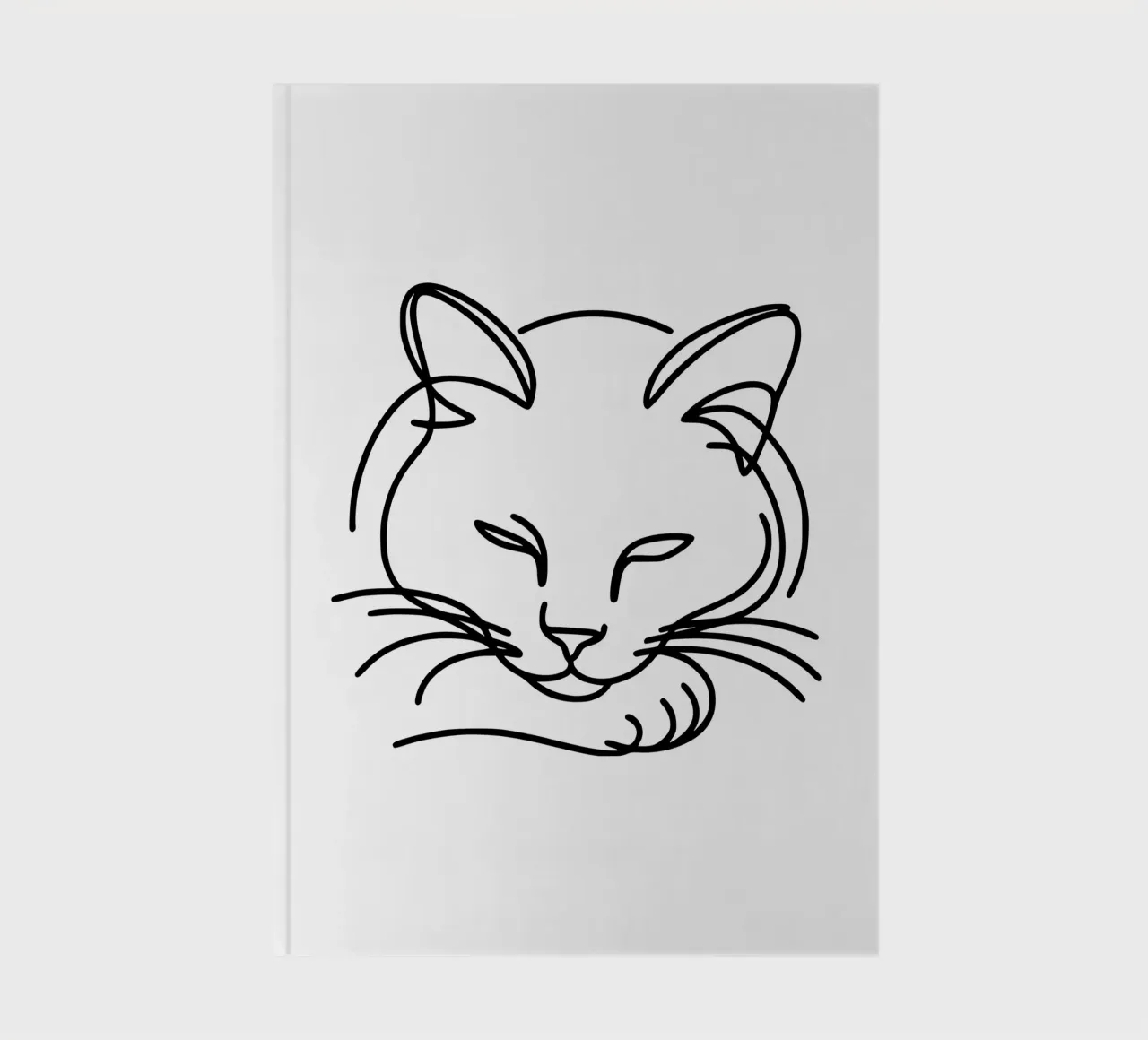 Cool Cat - The relaxed cat notebook by Bold & Simple