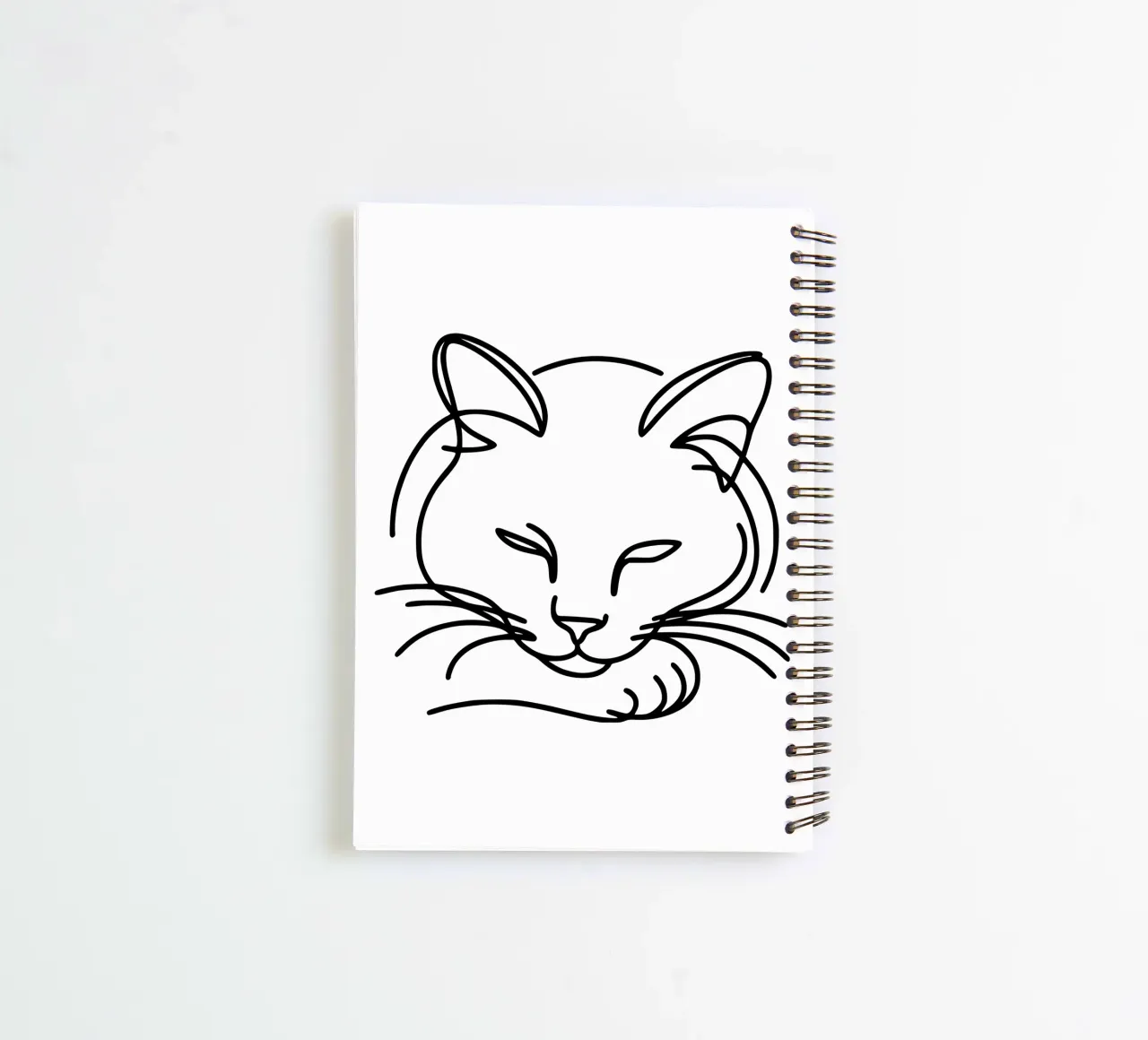 Cool Cat - The relaxed cat spiral notebook by Bold & Simple