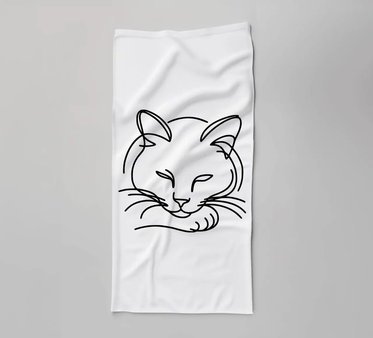 Cool Cat - The relaxed cat towel by Bold & Simple