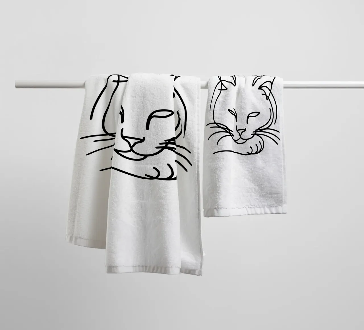 Cool Cat - The relaxed cat towel by Bold & Simple