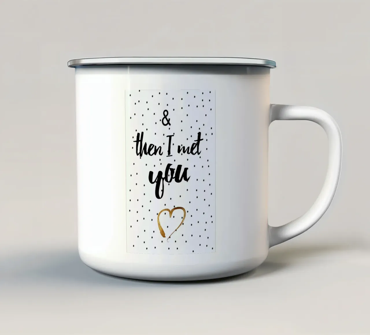 Met You tazza in smalto da Froilein Juno