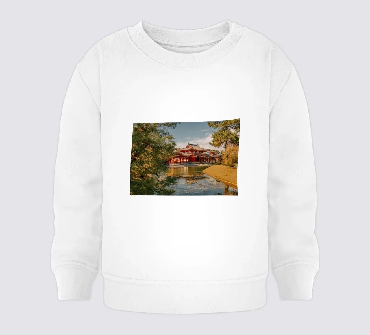 Tempio di Byodoin a Kyoto, Giappone felpa neonato da Marcel Bisig