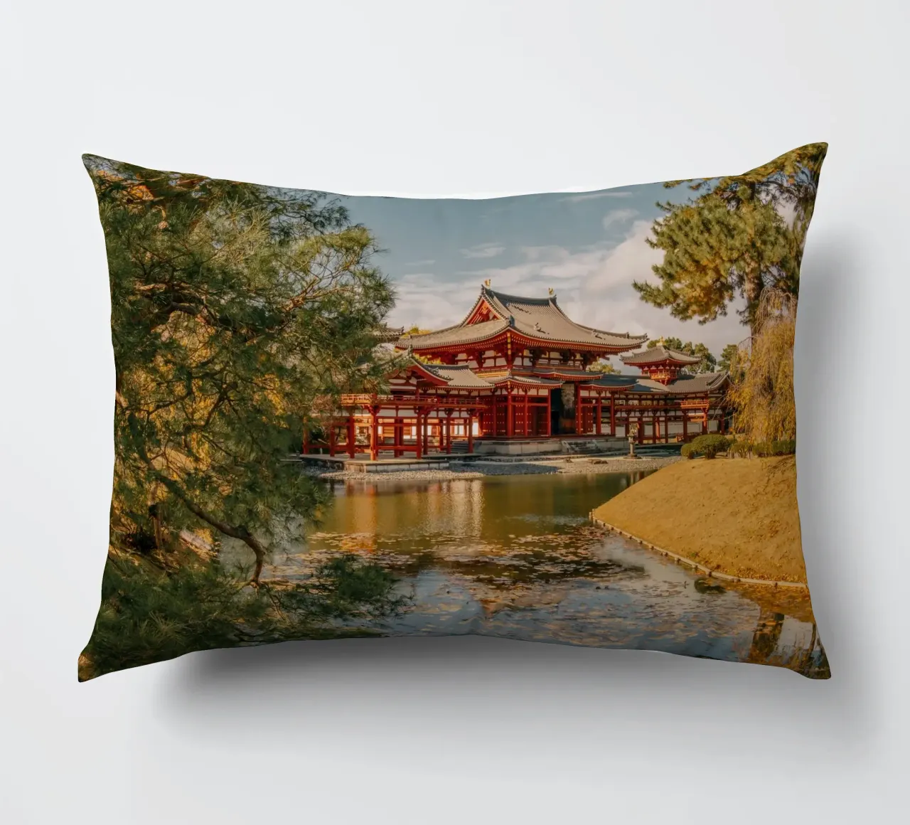 Tempio di Byodoin a Kyoto, Giappone cuscino da Marcel Bisig