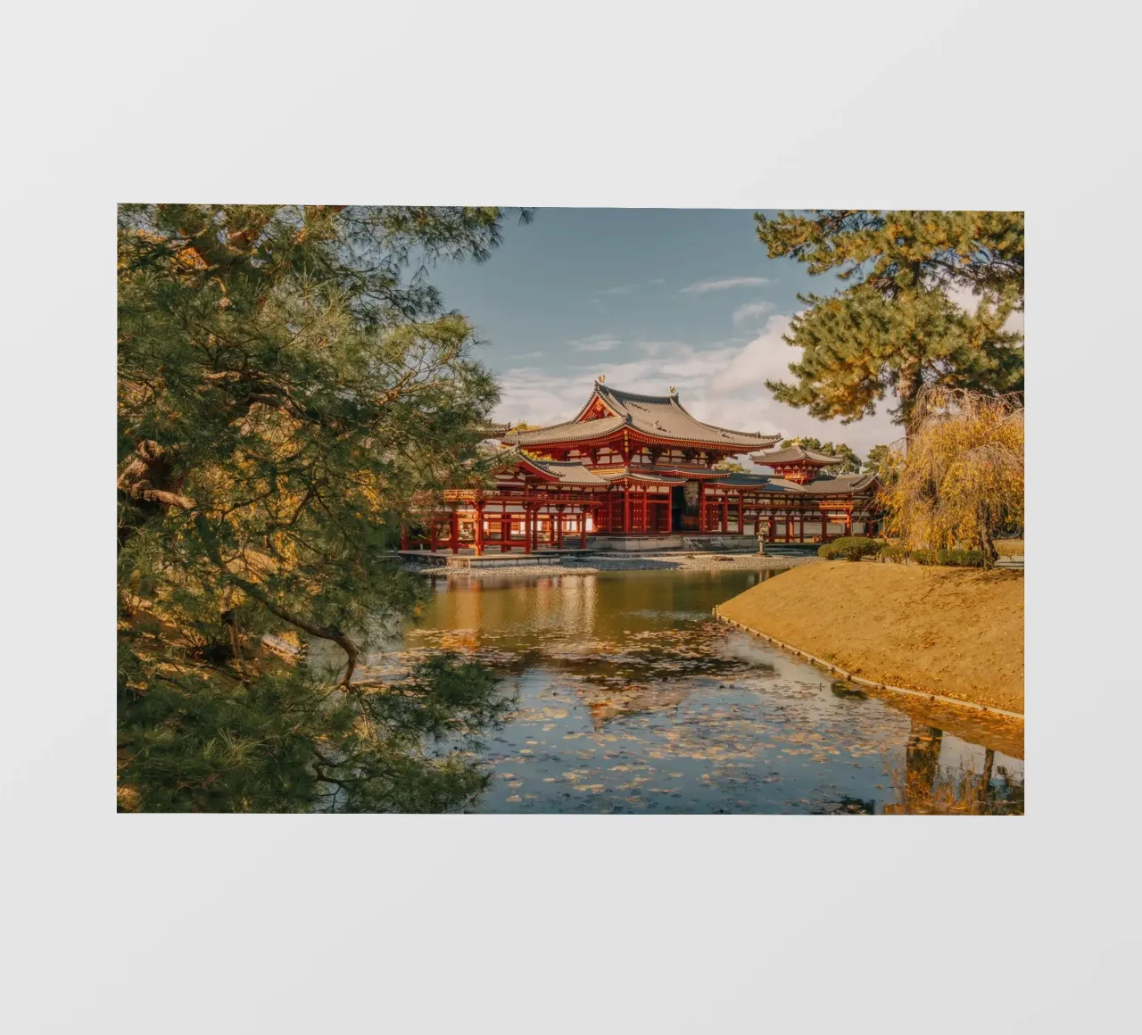 Tempio di Byodoin a Kyoto, Giappone telo in pvc da Marcel Bisig