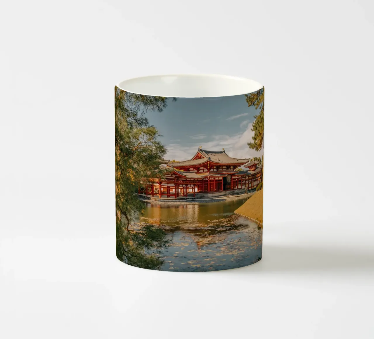 Tempio di Byodoin a Kyoto, Giappone tazza in ceramica da Marcel Bisig