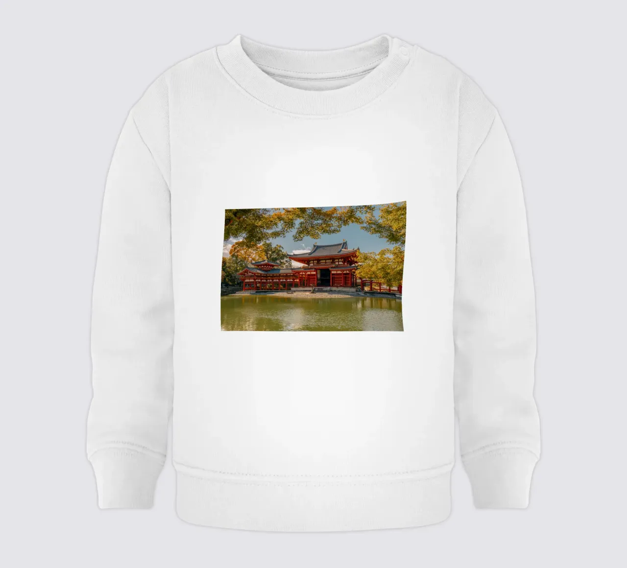 Tempio di Byodoin a Kyoto felpa neonato da Marcel Bisig