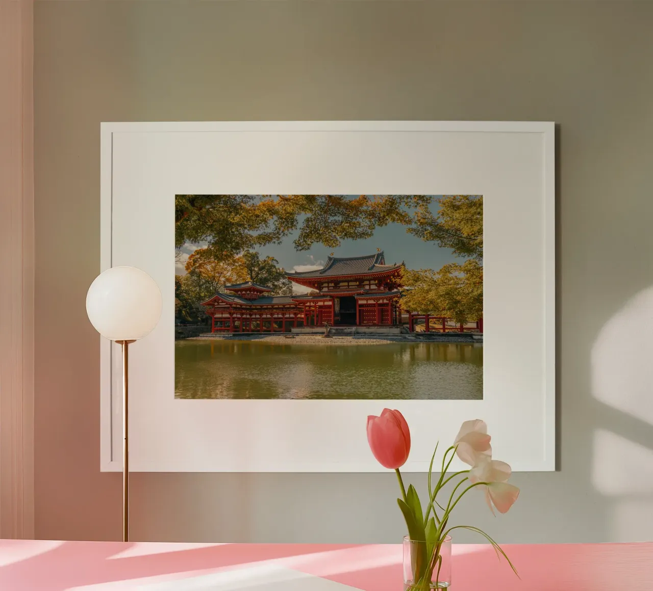 Tempio di Byodoin a Kyoto carta hahnemühle da Marcel Bisig