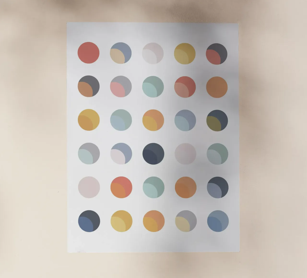 Boho Dots Abstract Art backlit film by Paigaam Studio