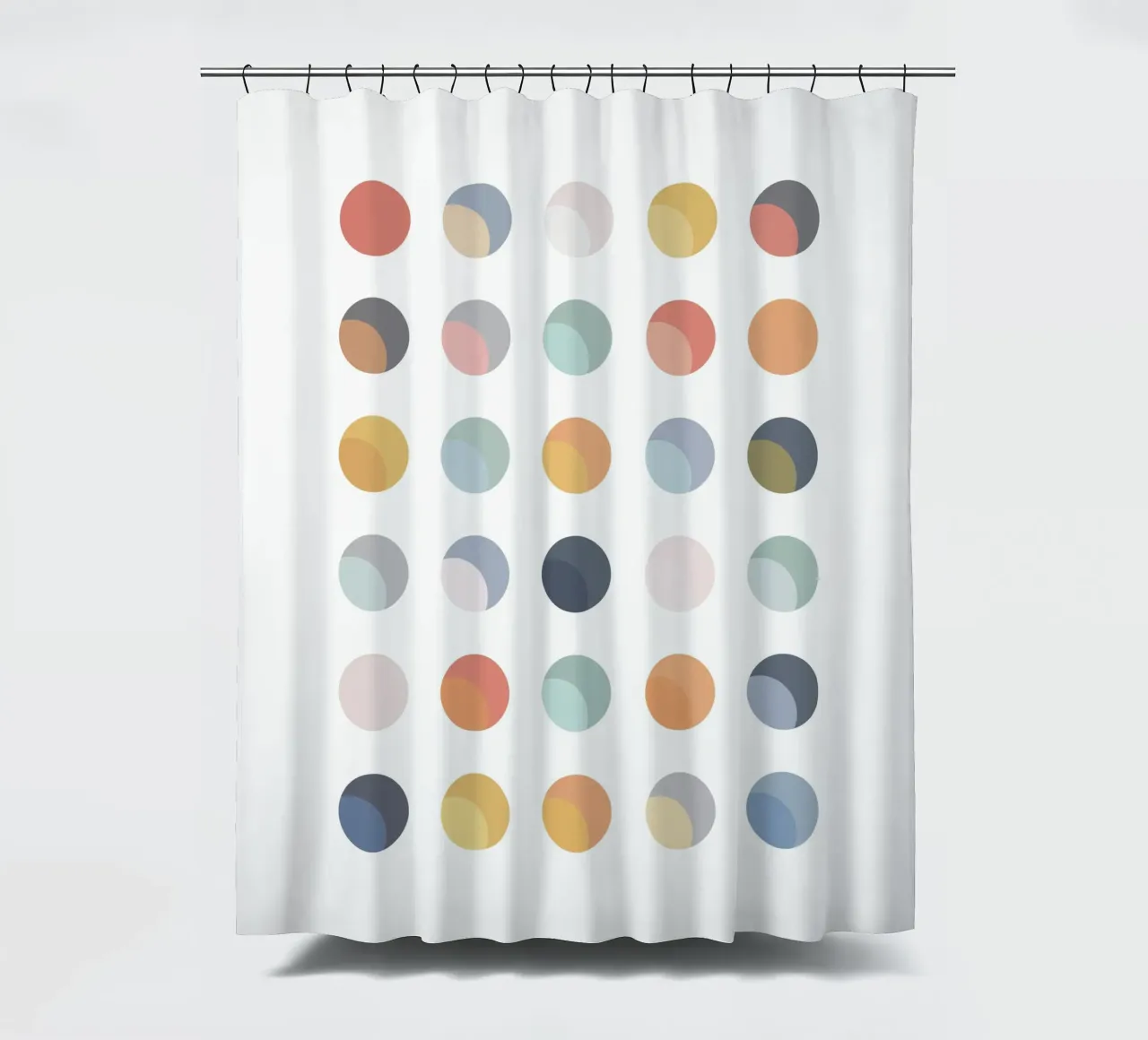 Boho Dots Abstrakte Kunst Duschvorhang von Paigaam Studio