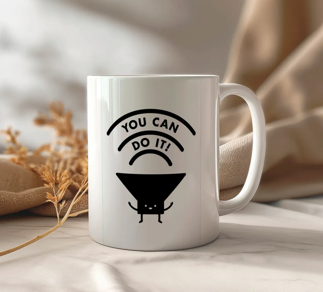 You Can Do It taza de cerámica de Jaco Haasbroek