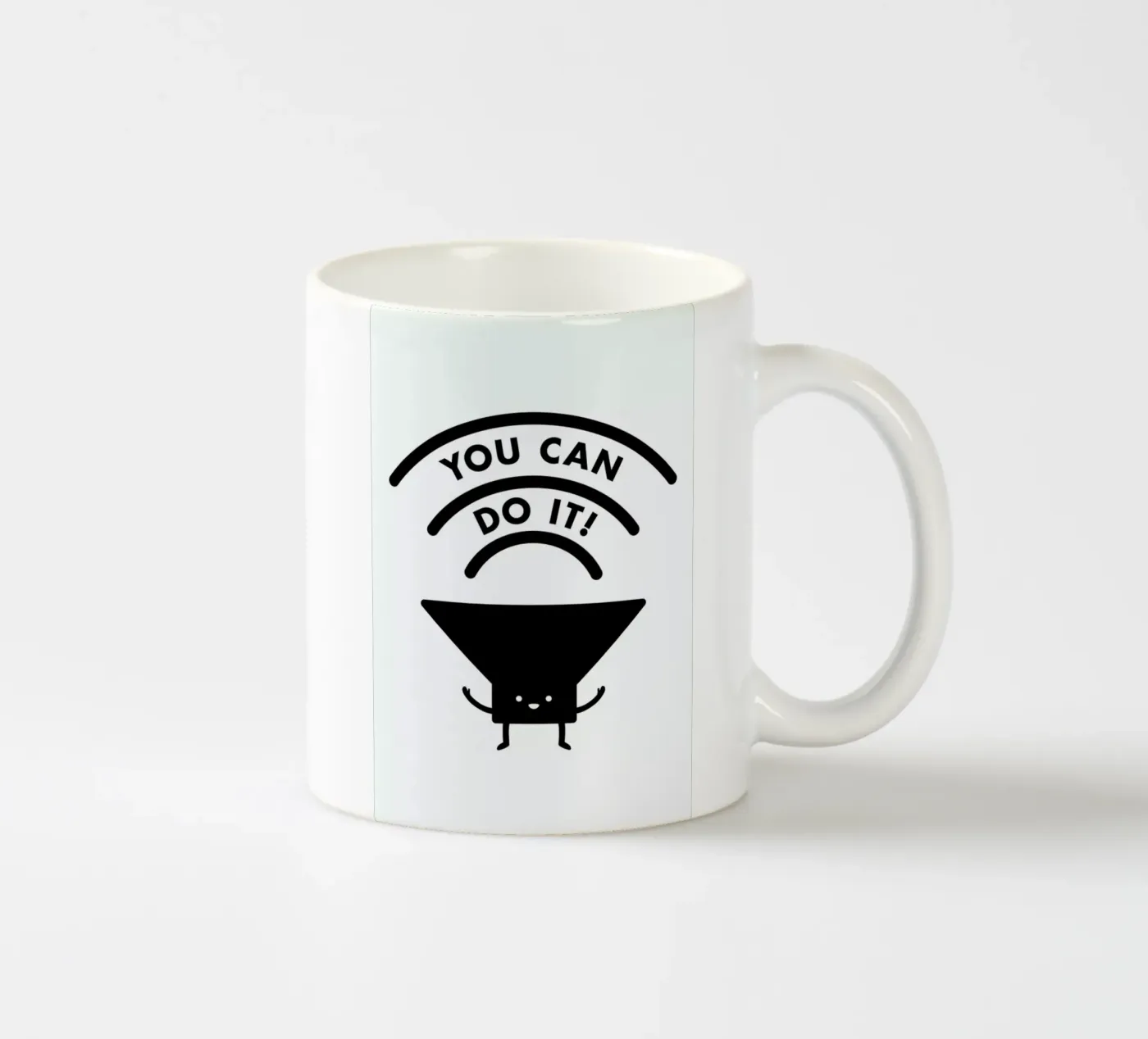 You Can Do It ceramic mug by Jaco Haasbroek
