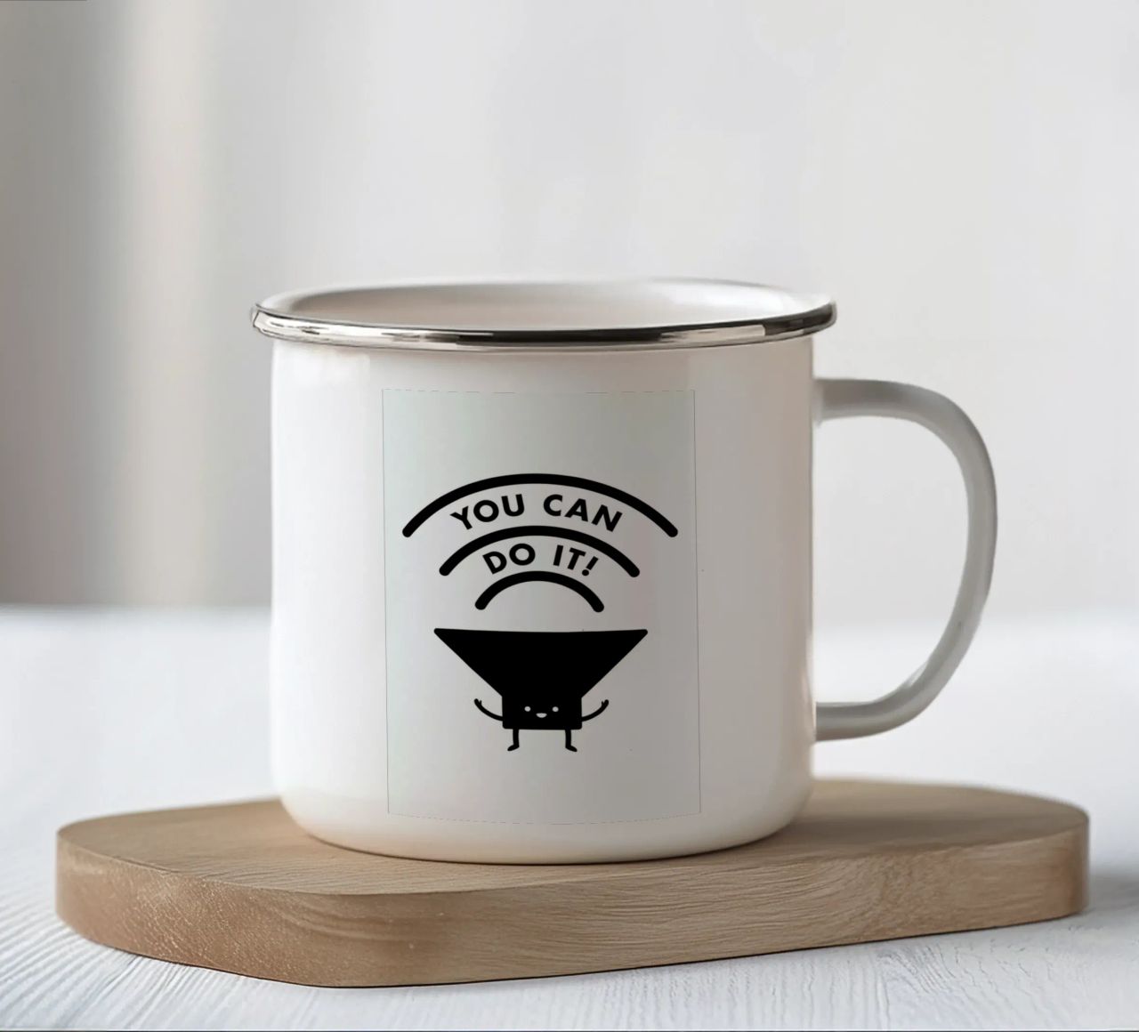 You Can Do It tazza in smalto da Jaco Haasbroek